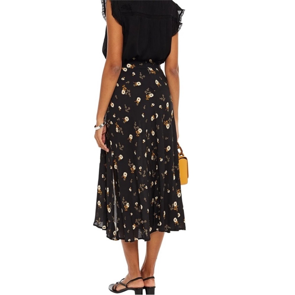 Anthropologie Velvet by Graham & Spencer Floral Midi Skirt - Picture 4 of 7